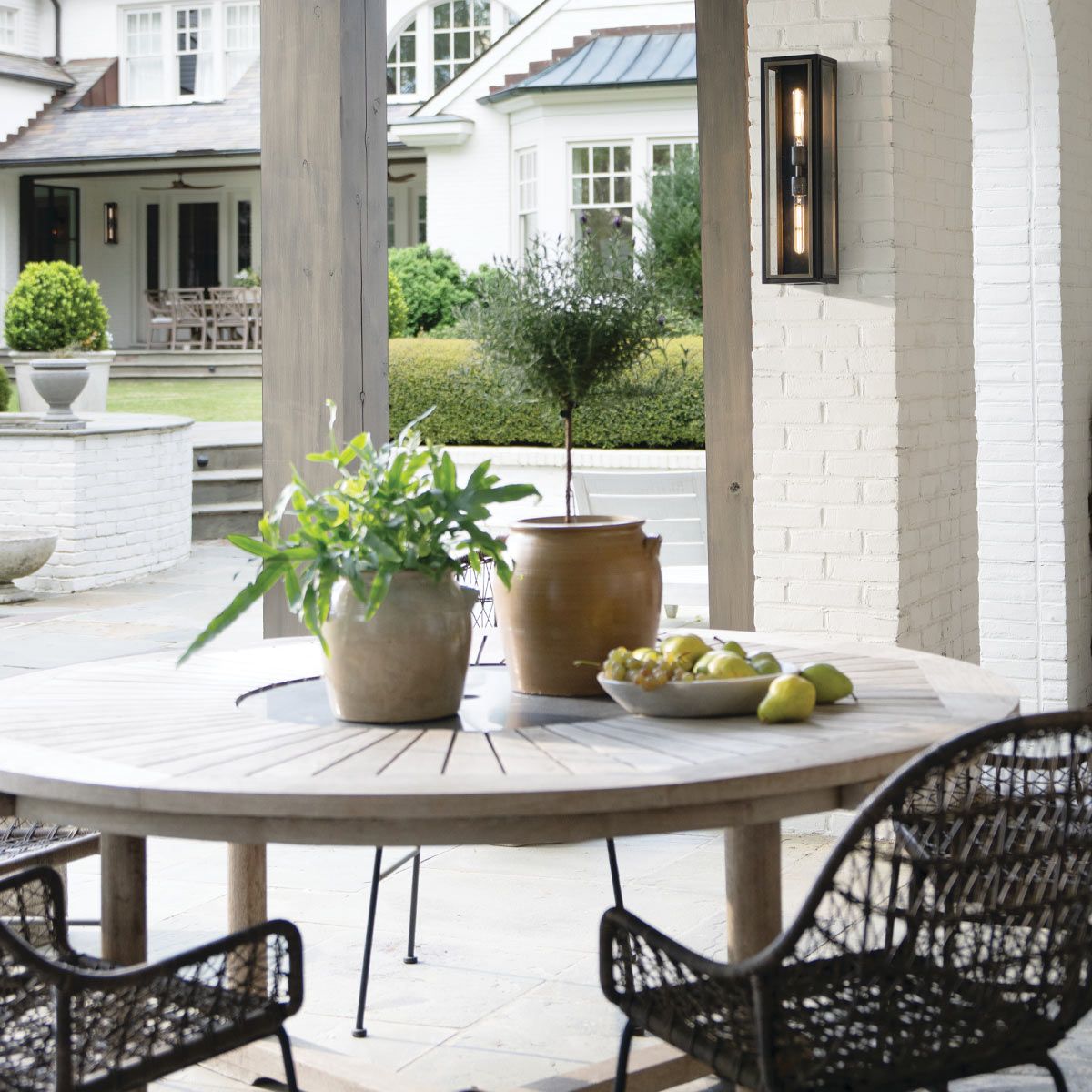 Quintiesse Shaw 2 Light Wall Lantern - Black with Burnished Bronze accents