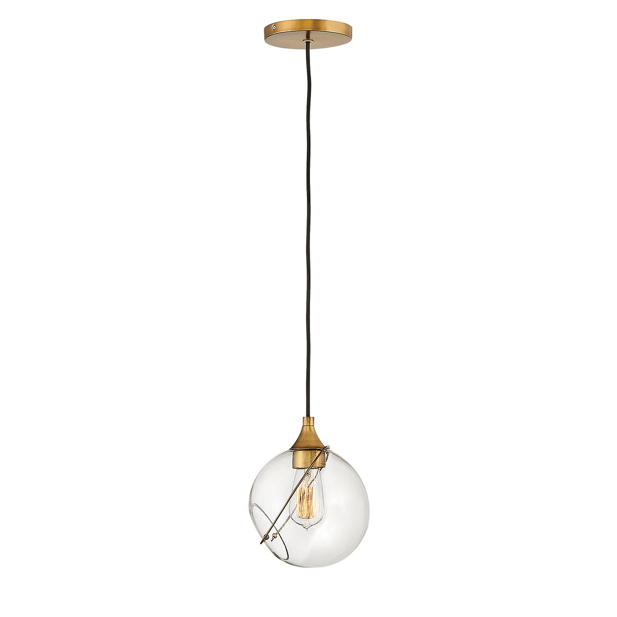 Quintiesse Skye 1 Light Small Pendant - Heritage Brass