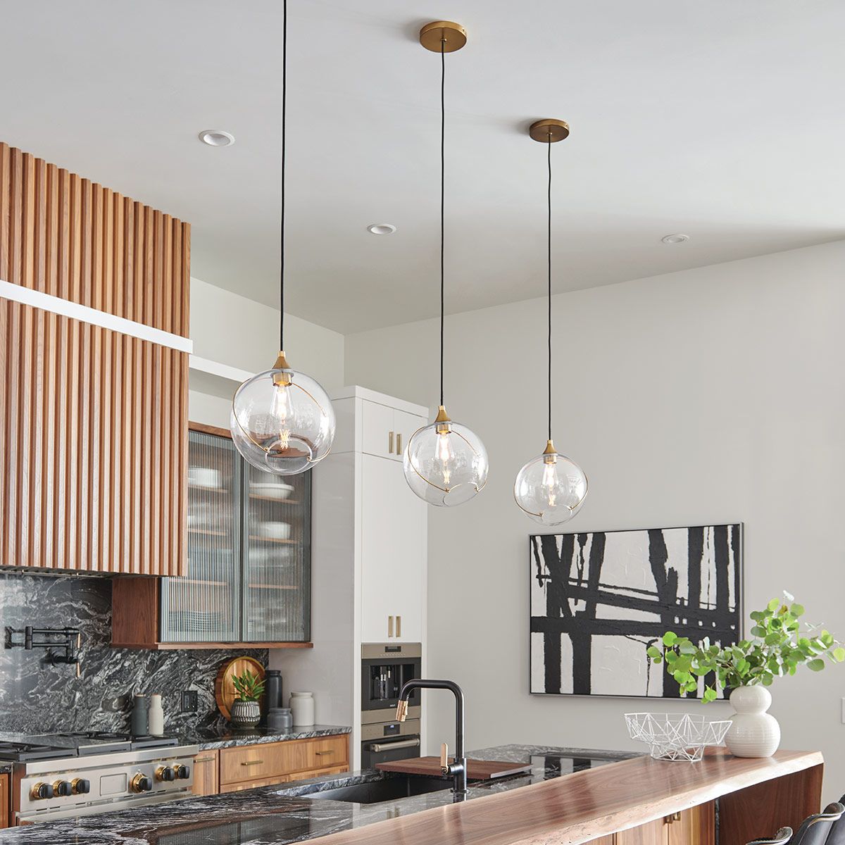 Quintiesse Skye 1 Light Small Pendant - Heritage Brass