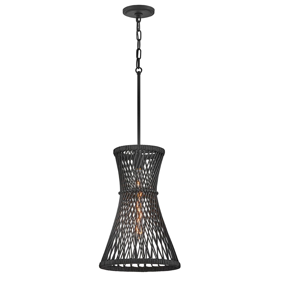 Quintiesse Twyla 1 Light Pendant - Black