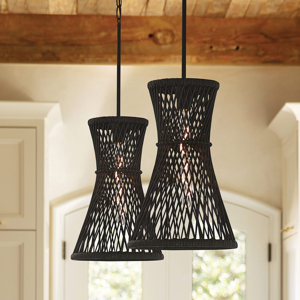 Quintiesse Twyla 1 Light Pendant - Black