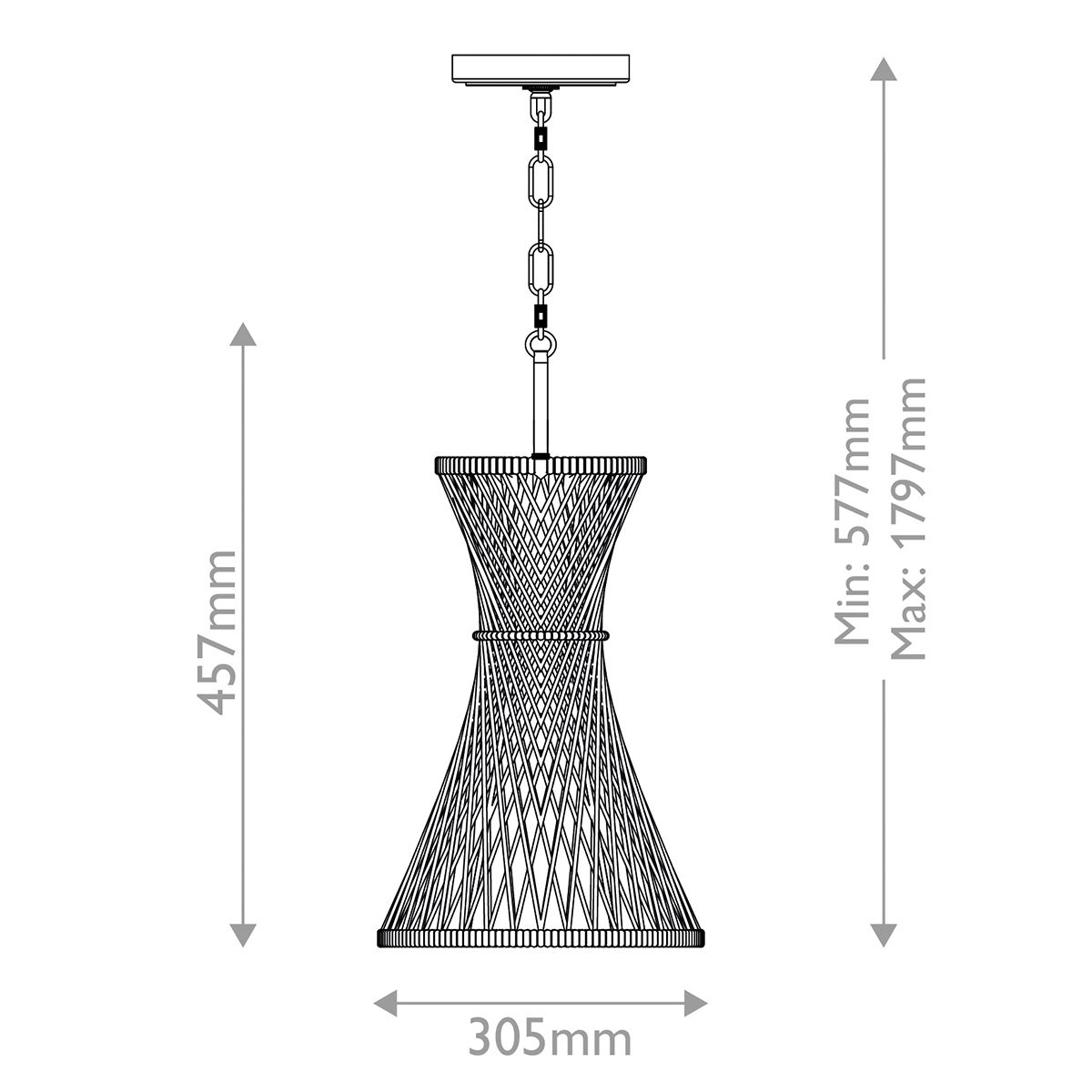 Quintiesse Twyla 1 Light Pendant - Burnished Gold