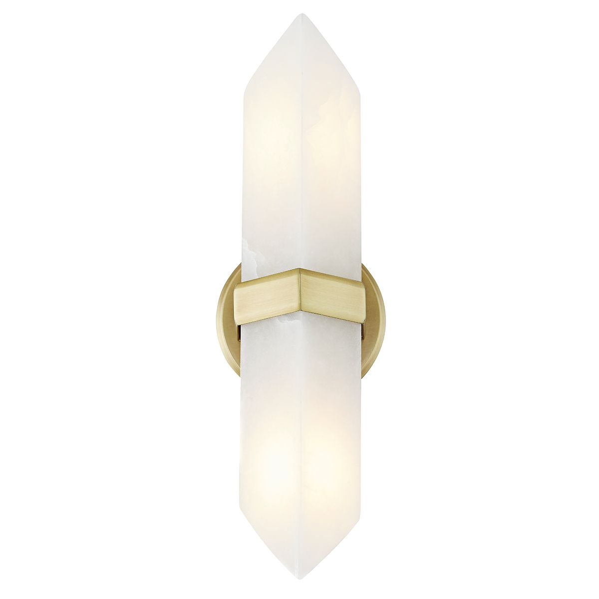 Quintiesse Valencia 2 Light Wall Light - Vintage Brass