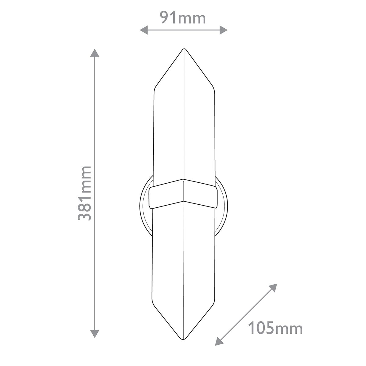 Quintiesse Valencia 2 Light Wall Light - Vintage Brass