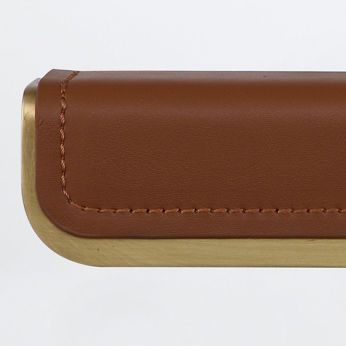 Quintiesse Valise Small LED Picture Light - Vintage Brass & Cognac Leather