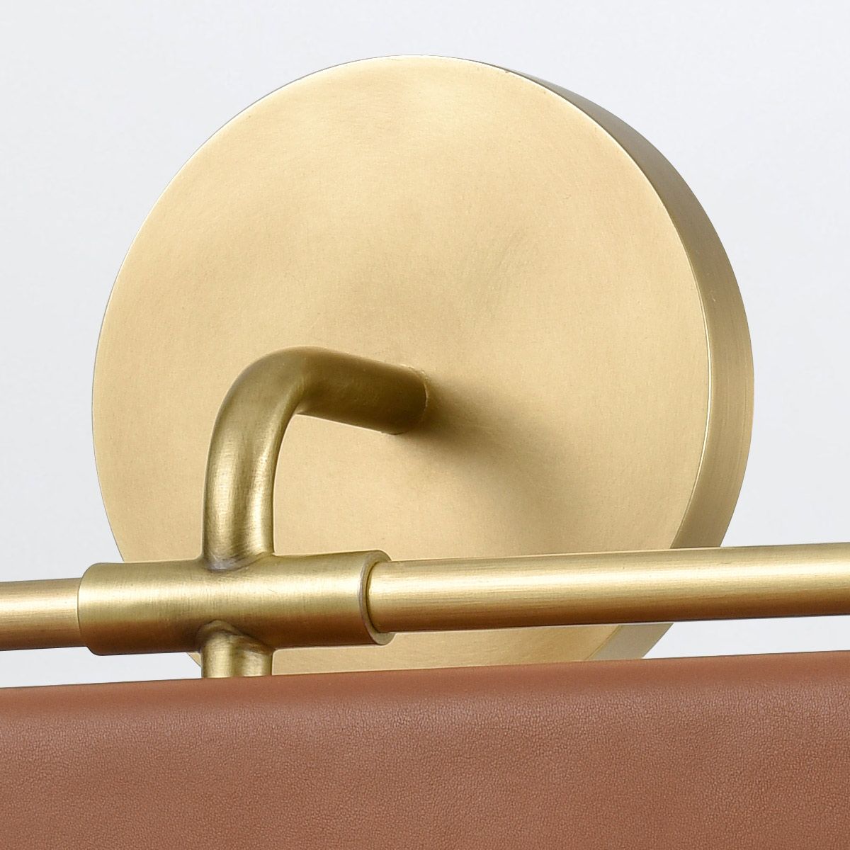 Quintiesse Valise LED Wall Light - Vintage Brass & Cognac Leather