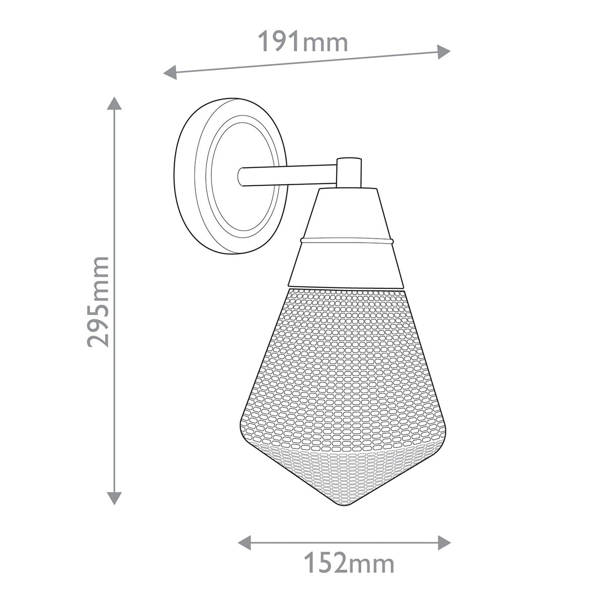 Quintiesse Willard 1 Light Wall Light - Urban Bronze