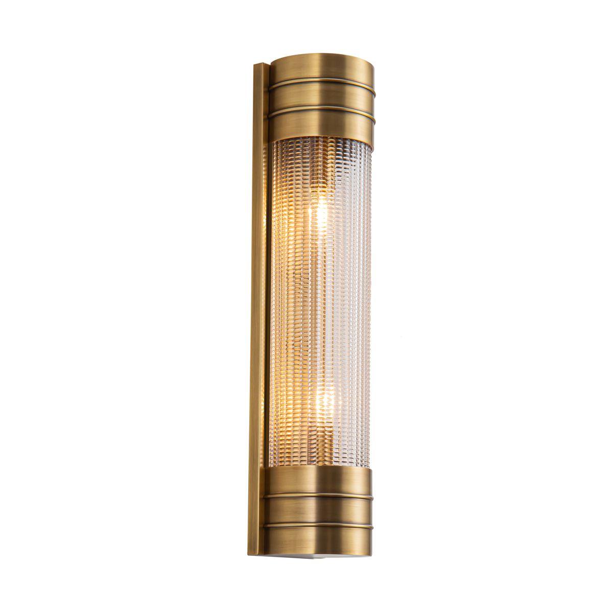 Quintiesse Willard 2 Light Linear Wall Light - Vintage Brass