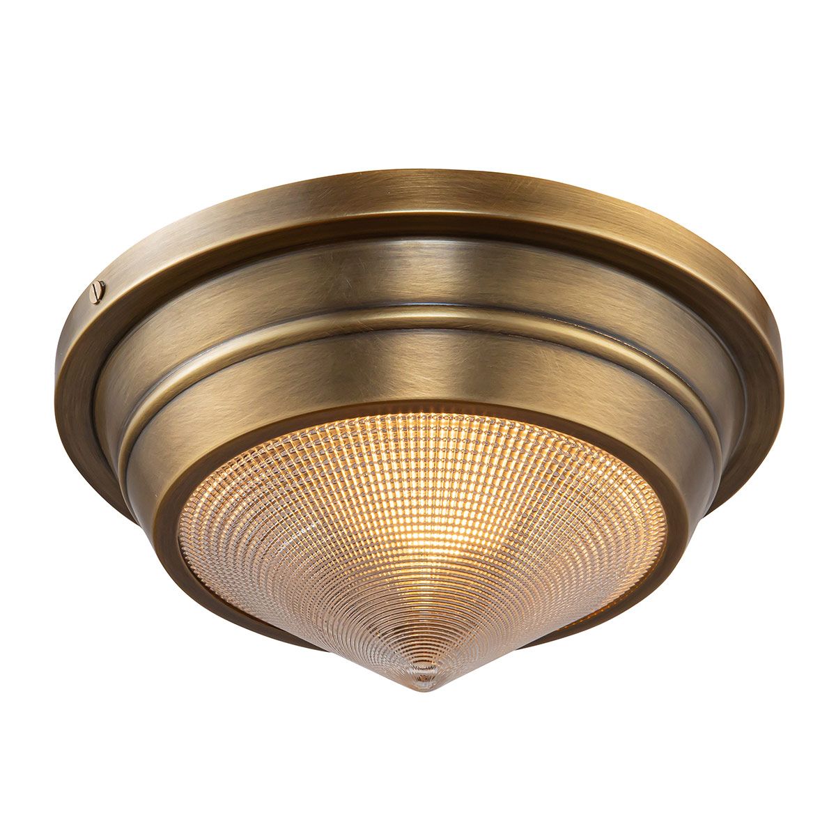 Quintiesse Willard 1 Light Small Flush - Vintage Brass