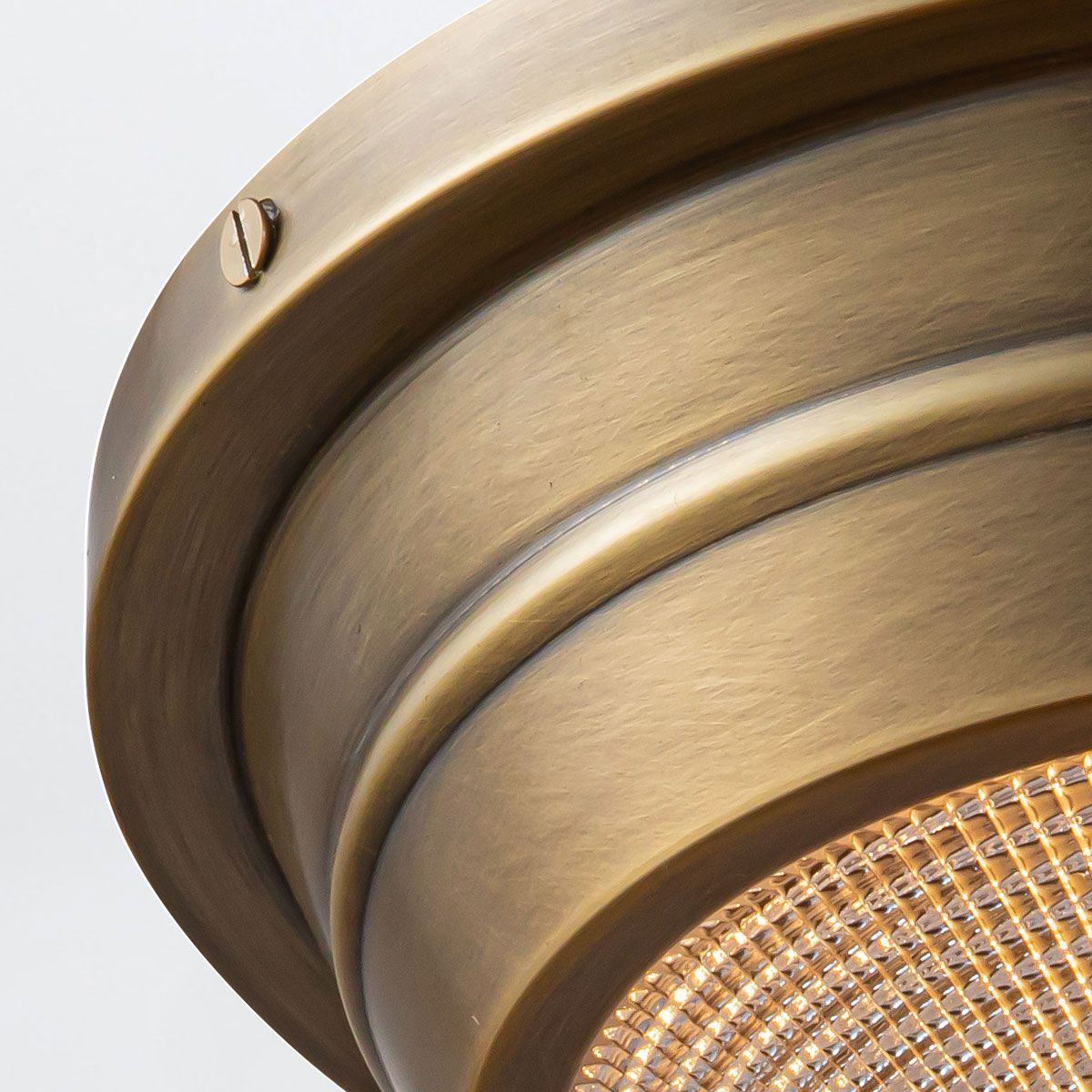 Quintiesse Willard 1 Light Small Flush - Vintage Brass