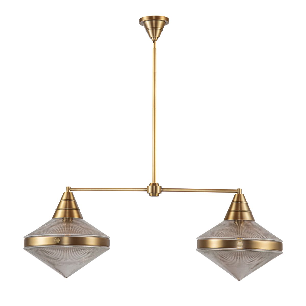 Quintiesse Willard 2 Light Linear Pendant - Vintage Brass