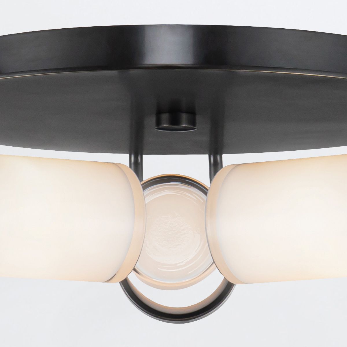 Quintiesse Wynwood 3 Light Flush - Urban Bronze