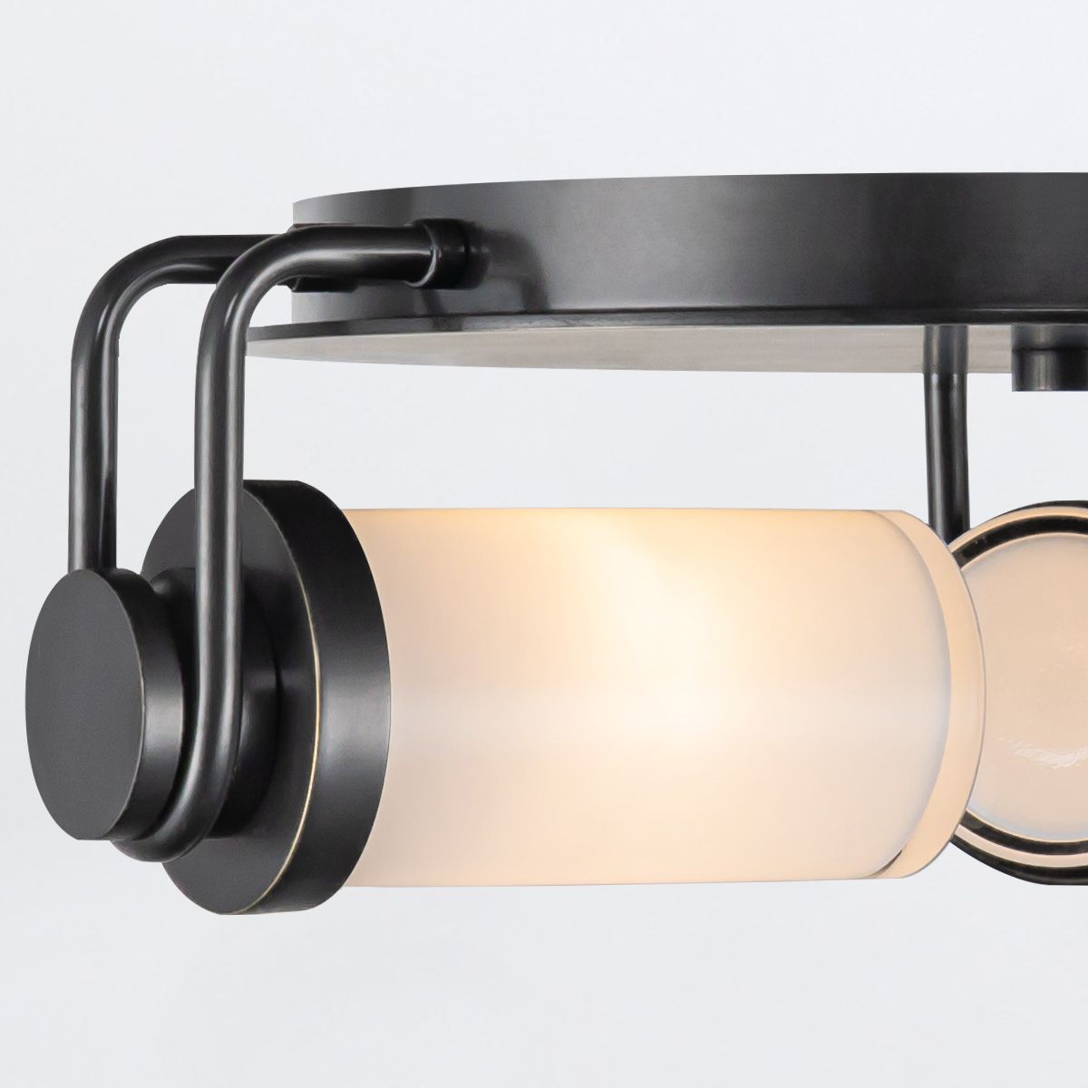 Quintiesse Wynwood 3 Light Flush - Urban Bronze