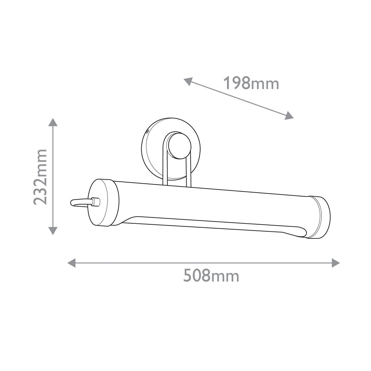 Quintiesse Wynwood 2 Light Medium Picture Light - Urban Bronze