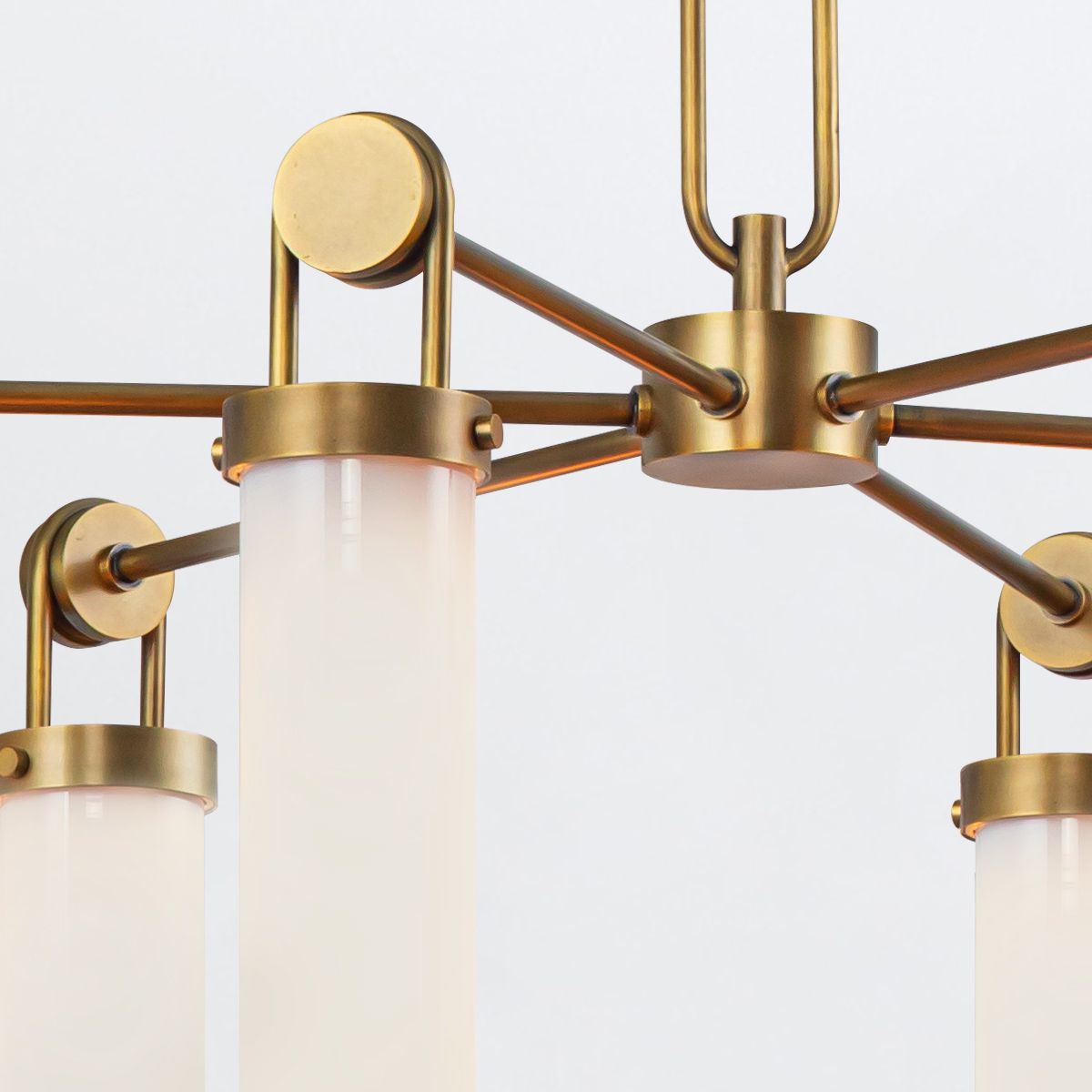 Quintiesse Wynwood 6 Light Chandelier - Vintage Brass